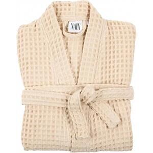 NEW NAIX unisex shkoder cotton waffle robe in cream